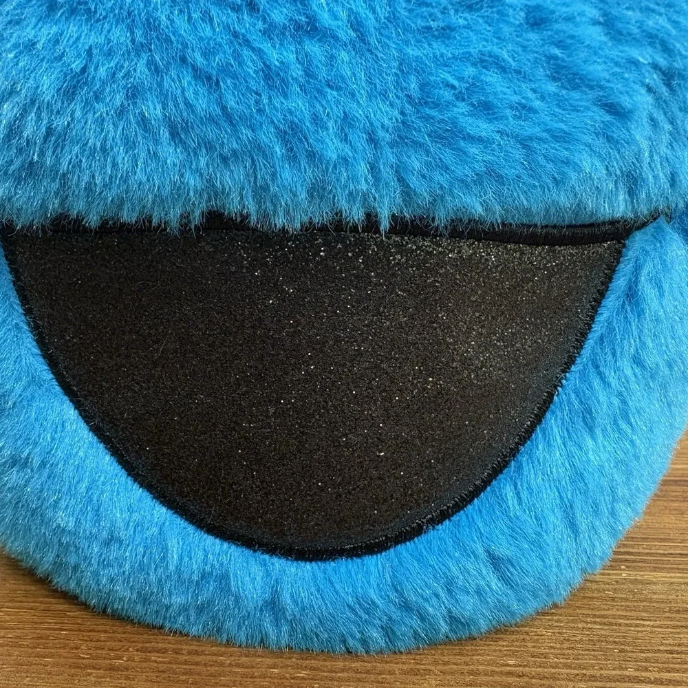Cookie Monster Plush Halloween Treat Bucket Candy Basket Sesame Street Blue